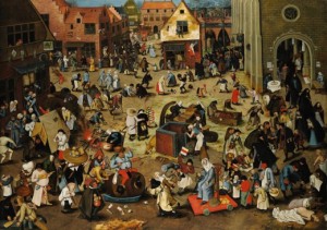 633315_Pieter_Brueghel_the_Younger,_The_Battle_Between_Carnival_and_Lent._Oil_on_oak_panel._Sothey's